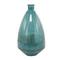 Blue Recycled Glass Handmade Spanish Vase 13" x 13" x 24"